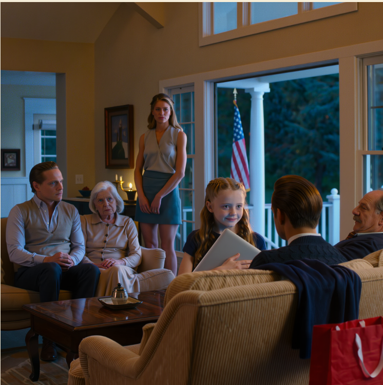 Teściowa zażądała, żeby moja 9-letnia córka oddała kuzynce swojego MacBooka za 1600 dolarów w „prezent”. Po czym spojrzała jej prosto w oczy i powiedziała: „Skoro nie umiesz się dzielić, to może nie powinnaś już nazywać mnie babcią”. Wtedy mój mąż w końcu wstał. W całym pokoju zapadła niemal całkowita cisza, gdy miny jego rodziców nagle się zmieniły.