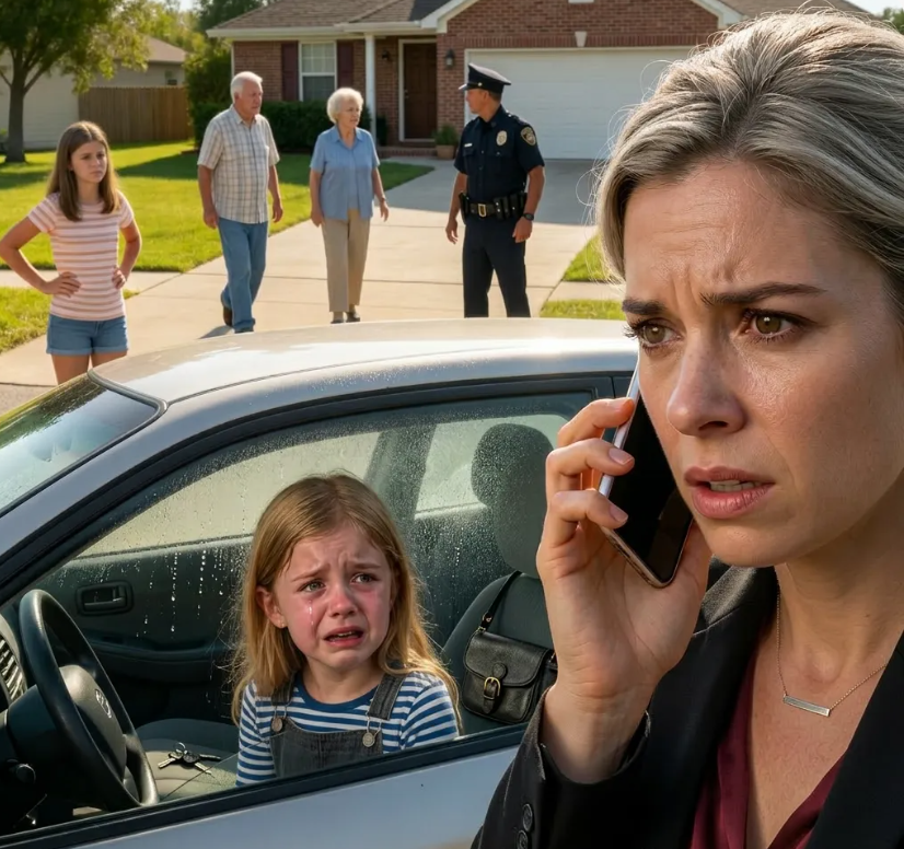 Moja 6-letnia córka omal nie umarła, gdy rodzice celowo zostawili ją zamkniętą w samochodzie na ponad trzy godziny podczas fali upałów. „Świetnie się bawiliśmy bez niej” – powiedziała moja siostra. Nie płakałam. Działałam. TRZY GODZINY PÓŹNIEJ ICH ŻYCIE ZACZĘŁO SIĘ ROZPADAĆ