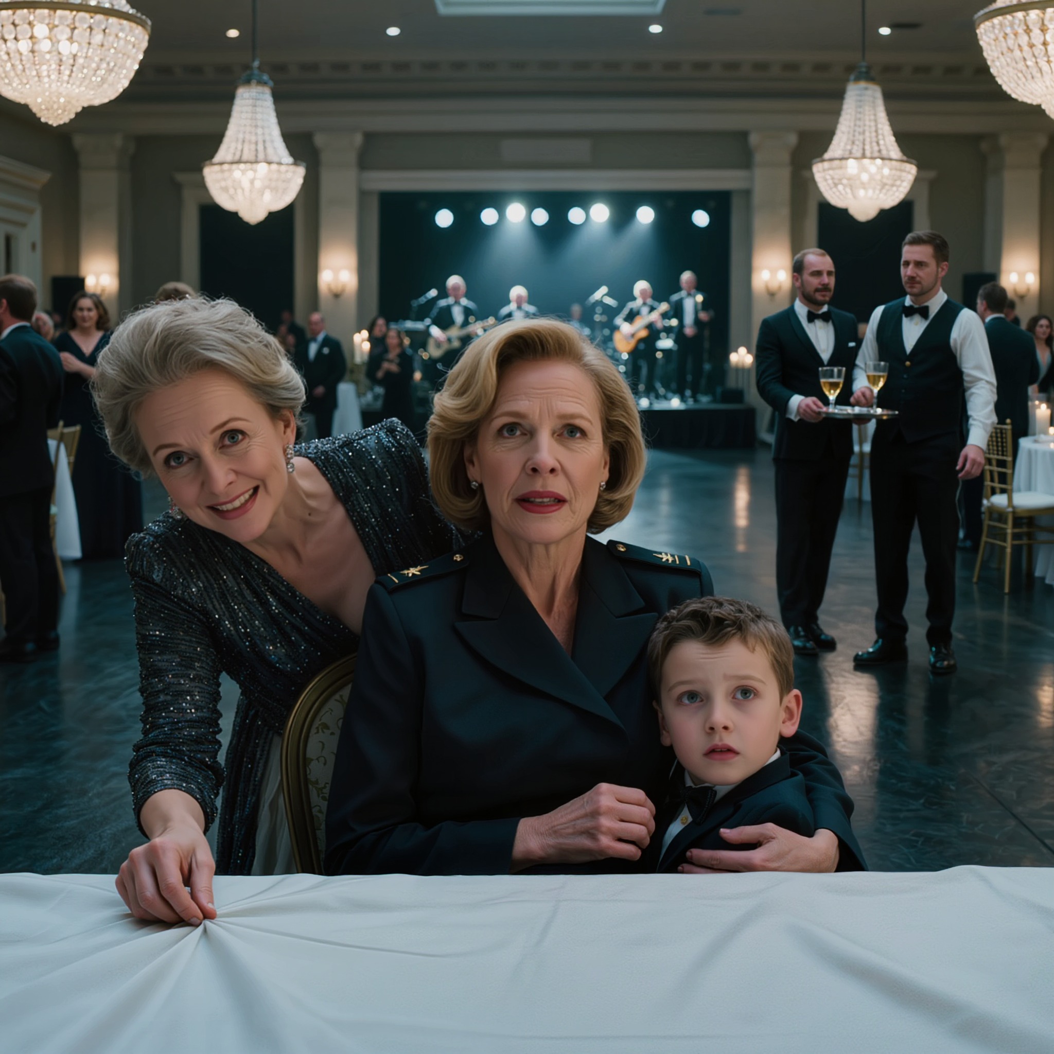 No casamento da minha irmã, o meu sobrinho apertou os dedinhos gelados na minha palma e sussurrou: “Por favor, tia, vamos embora.” Quando lhe perguntei o que se passava, aproximou-se e disse, com a voz trémula…