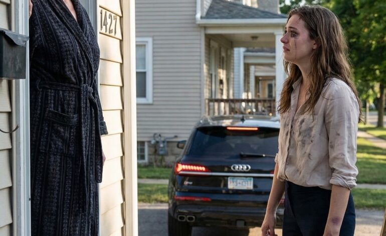 Estava a selar os últimos cheques do casamento quando o meu telefone vibrou: “NÃO TE ATREVAS A VIR AO MEU CASAMENTO! O MEU MARIDO É CONTRA TI!” As minhas mãos ficaram geladas, mas não disse nada — apenas cancelei todos os pagamentos em silêncio. Ao amanhecer, a minha filha apareceu à minha porta, com o rímel