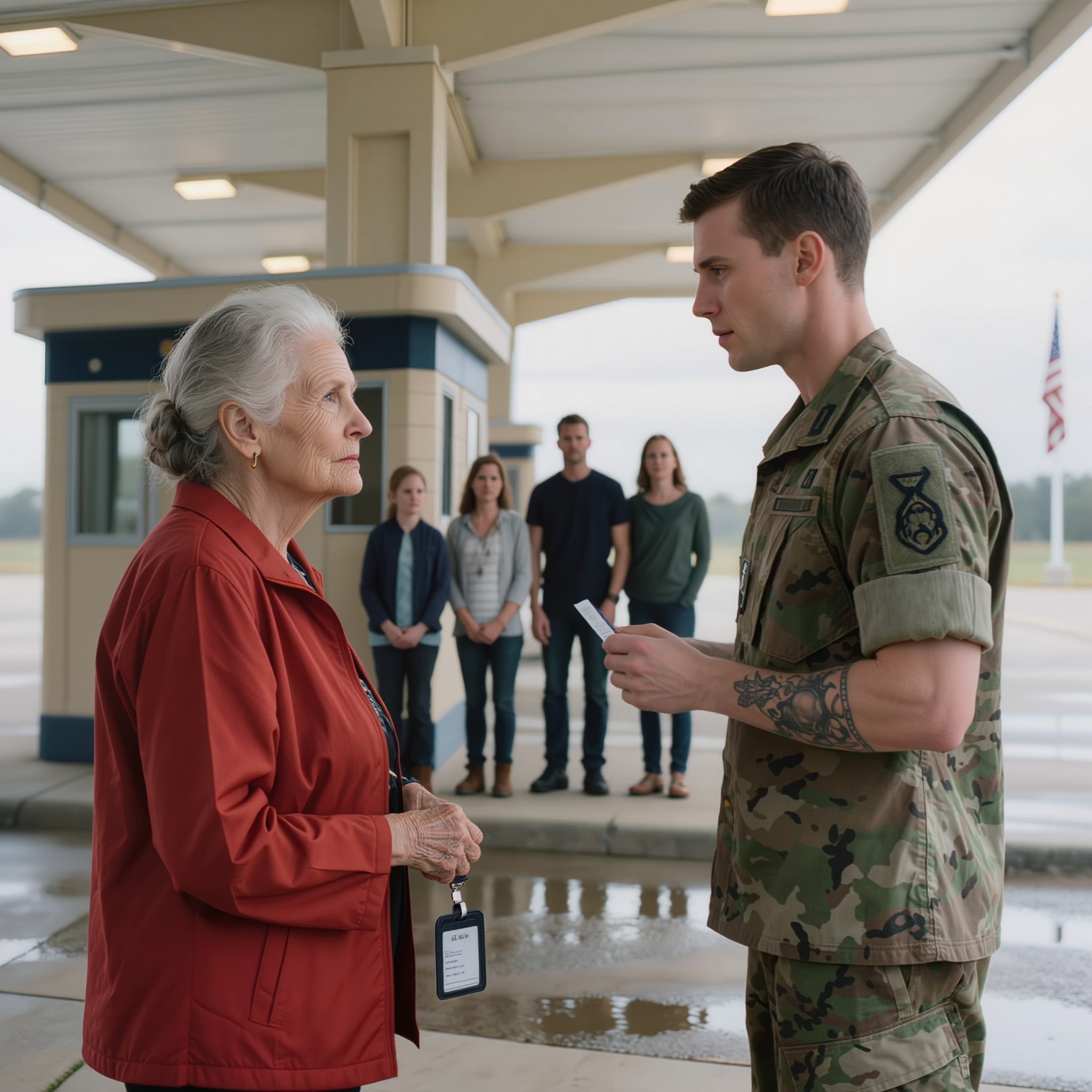 Quando o jovem cabo se cruzou no meu caminho, o ar da Carolina do Sul já estava quente o suficiente para se colar à minha nuca. As famílias entravam pelo portão, com camisas engomadas e sorrisos de finalistas, algumas carregando flores, outras com os telemóveis já na mão para tirar fotografias, todas a caminho do pódio para ver