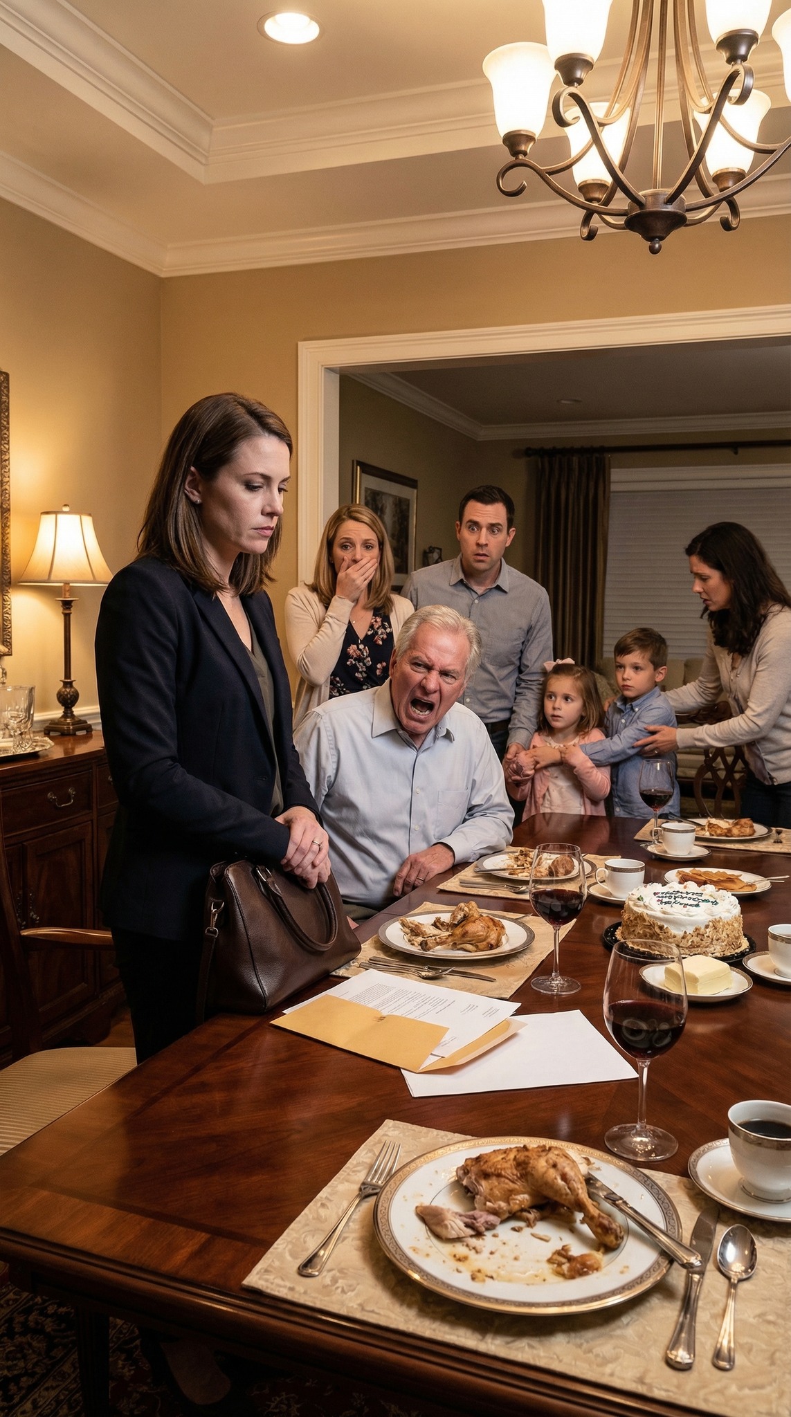 No jantar de família, o meu pai disse: “Tenho orgulho em todos os meus filhos… exceto no falhado sentado à mesa.” Todos riram. Levantei-me, coloquei um envelope em cima da mesa e disse: “Para ti, pai – Feliz Dia do Pai.” Depois saí… Abriu… e não parou de gritar durante 10 minutos seguidos. Quando a sobremesa chegou à mesa, já sabia que o meu pai estava num dos seus momentos de performance.