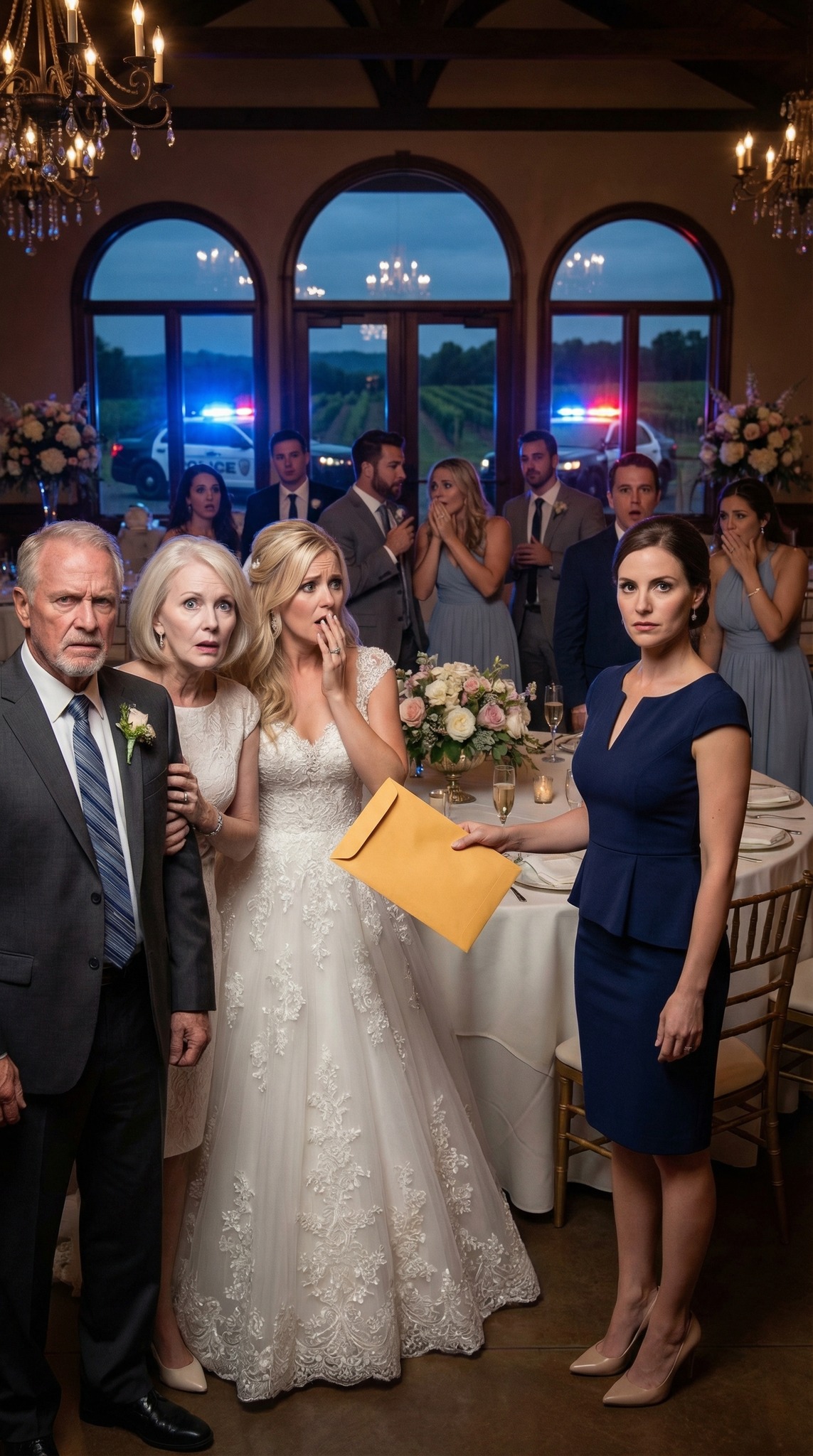 Vi a minha irmã exibir um carro desportivo comprado com as minhas poupanças, e quando pedi o meu cartão de volta, a minha mãe deu-me uma bofetada. “O teu dinheiro pertence a esta família!”, o meu pai cuspiu as palavras enquanto esvaziavam a minha conta para pagar o casamento dos sonhos dela. Mantive-me em silêncio — até ao grande dia, quando lhes entreguei um envelope e sussurrei: «A polícia está à espera lá fora.» O que aconteceu a seguir destruiu tudo.