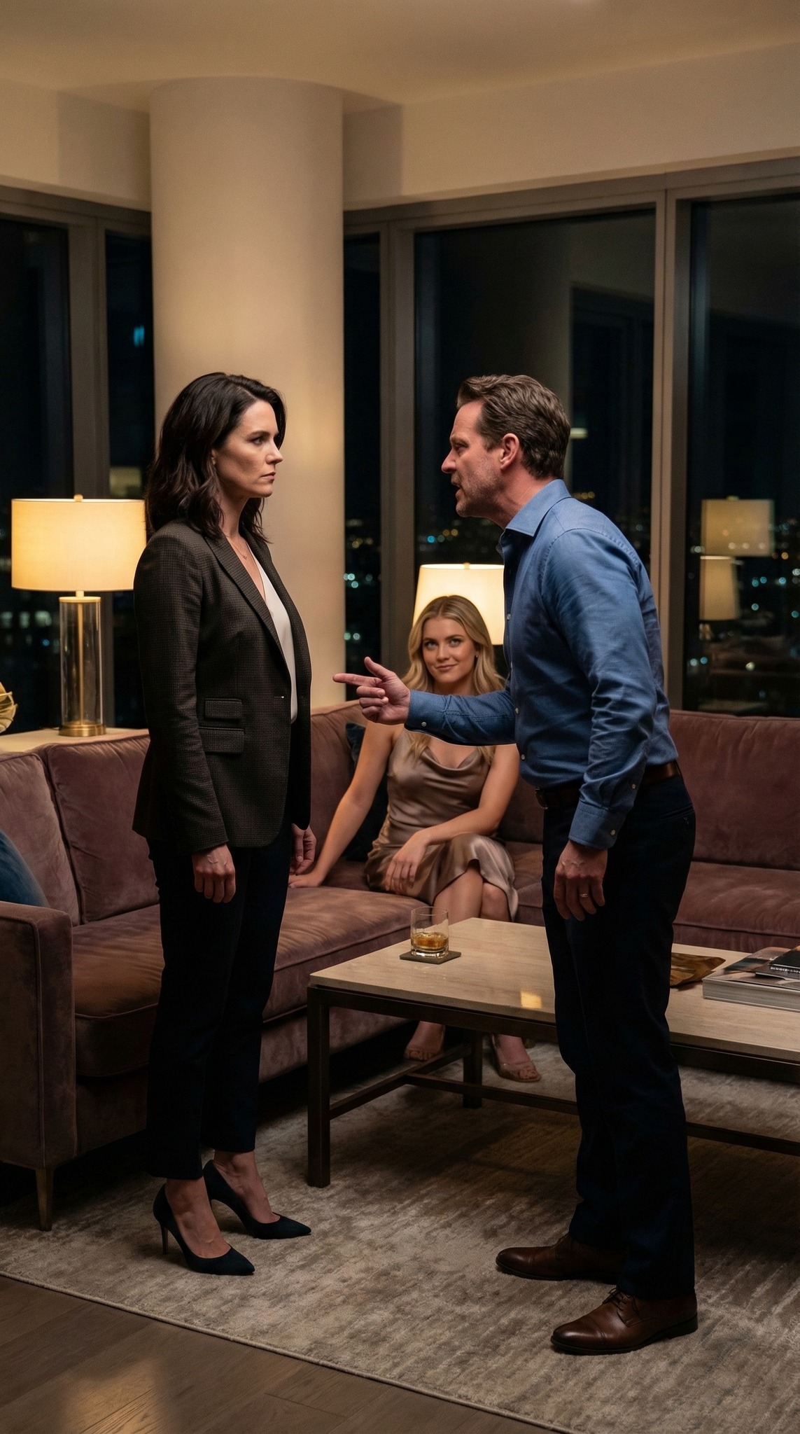 O meu marido gritou: ‘Pede-lhe desculpa agora mesmo, ou vamos divorciar-nos’. Levantei-me e olhei-o diretamente nos olhos… A amante esboçou um sorriso trocista, como se já tivesse vencido. Disse apenas cinco palavras e saí. Três dias depois… estavam… A IMPLORAR EM DESESPERO. Descobri que o meu marido me estava a trair numa terça-feira e, na sexta-feira à noite, já estava a exigir que eu pedisse desculpa à outra mulher na nossa sala de estar.