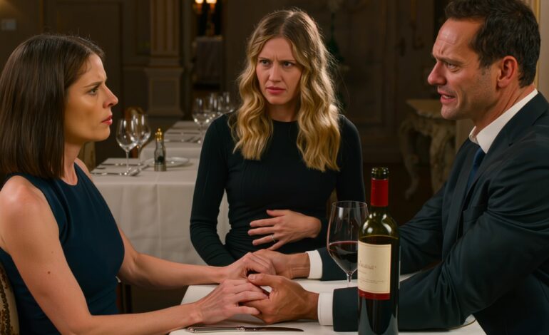 No jantar da minha promoção, a minha irmã passou a mão pela barriga, olhou para o meu marido e disse: «Estou grávida — e o bebé é dele.» Pensaram que eu ia desabar no meio daquele restaurante cheio em Austin e entregar tudo o que tinha construído. Três