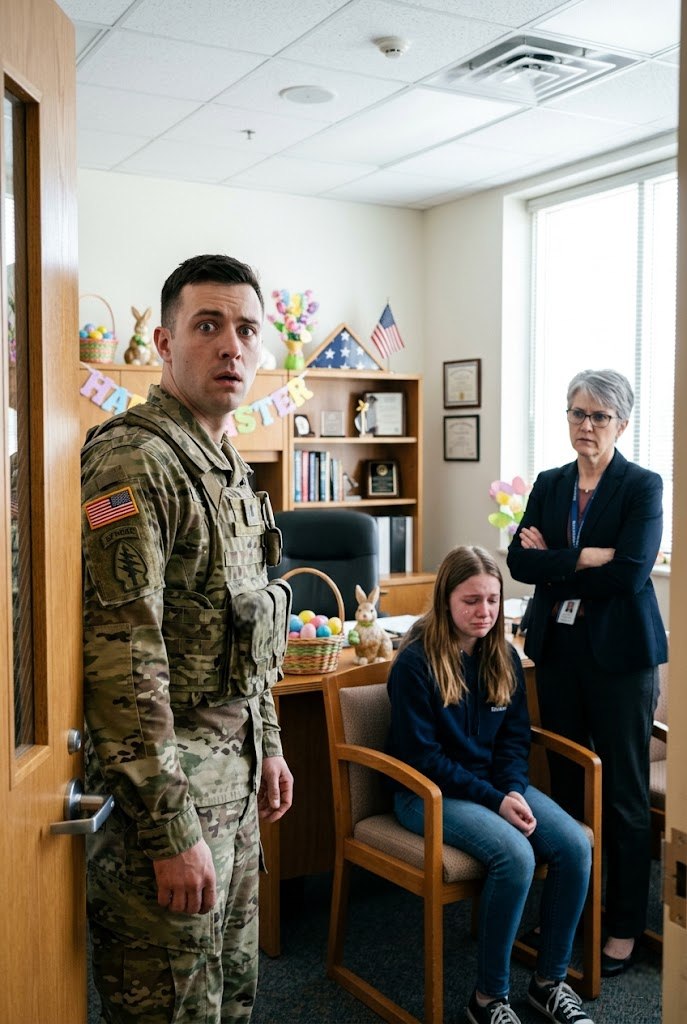 A diretora da escola ligou-me para o trabalho. “A sua filha está na minha sala. Foi expulsa, venha buscá-la.” Eu disse: “Não tenho filha.” Apenas repetiram: “Por favor, venha agora.” Quando cheguei e entrei na sala, congelei. Estar ali sentada a chorar foi…