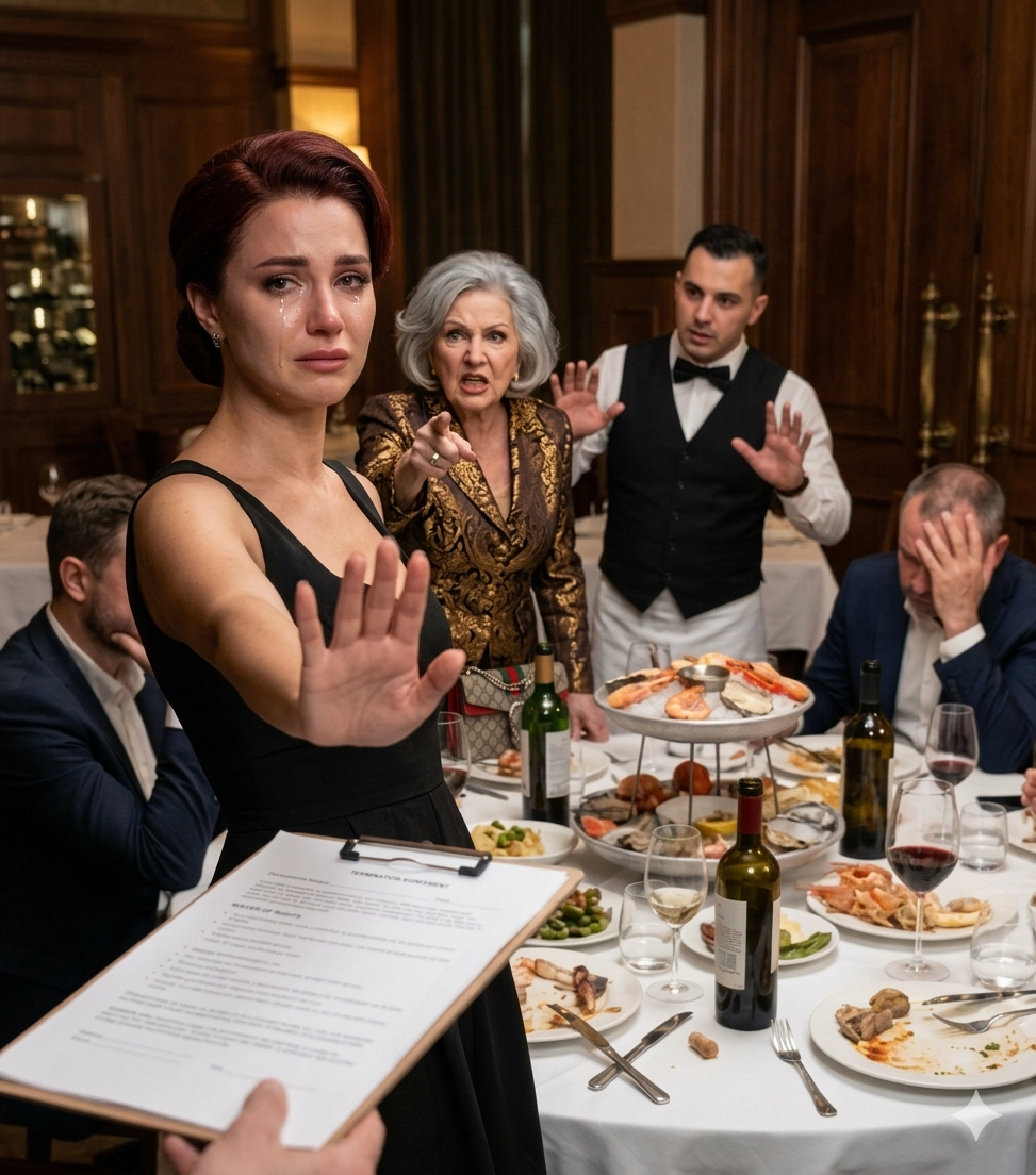 Teściowa kazała mi usiąść samej przy osobnym stoliku w restauracji, nazwała mnie „obcą” i zażądała, żebym zapłaciła za wszystkich. Zignorowałam ją – i wtedy sprawy przybrały inny obrót.