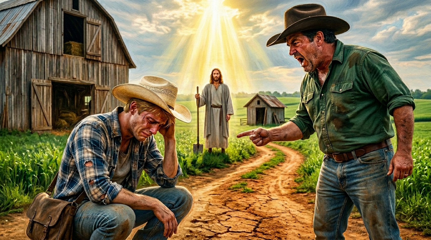 Soportó 15 años de humillaciones y su patrón lo obligó a arrodillarse, ignorando quién era el misterioso peón descalzo que estaba a punto de hacer justicia