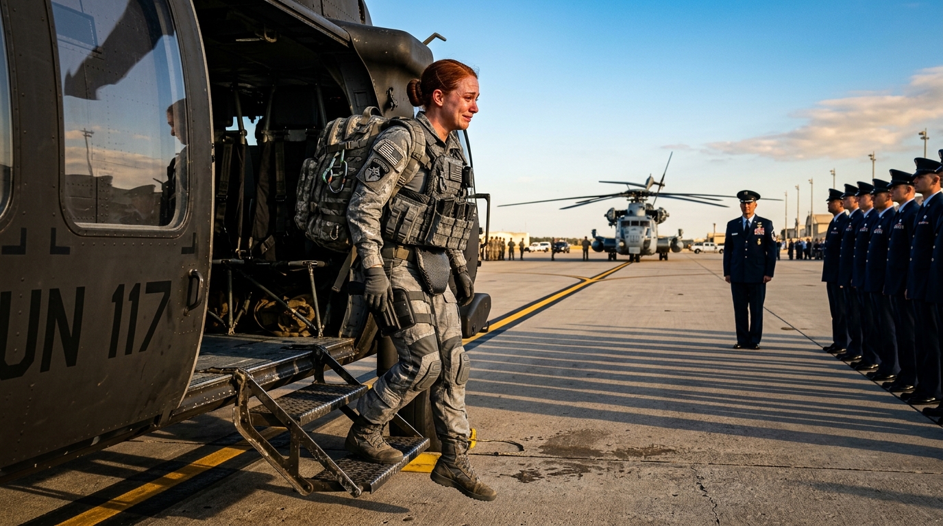 Wyrzucono ją ze szkolenia – kilka godzin później na placu apelowym wylądował samolot SEAL Black Hawk.