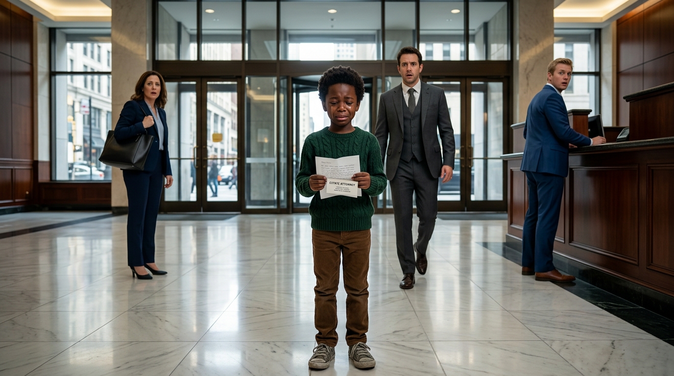 Stanęłam na marmurowej podłodze w moich zdartych, podartych trampkach, ściskając zmiętą notatkę babci jak tarczę. W holu zapadła cisza – po czym kierownik się roześmiał. „Młody, to nie jest schronisko” – powiedział, machając ręką w stronę drzwi. Poczułam pieczenie w gardle. „Nie przyszłam tu żebrać” – wyszeptałam, przesuwając numer swojego konta po ladzie. Uśmiechał się ironicznie… aż ekran się załadował. Jego twarz zbladła. „To saldo…” – wyjąkał. Pochyliłam się. „A teraz” – powiedziałam cicho – „czy możemy porozmawiać o tym, co tak naprawdę mi zostawiła?”