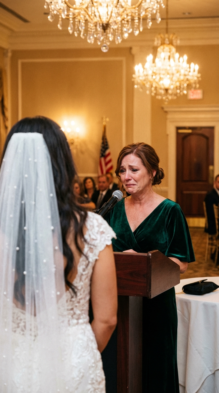 Podczas ślubu moja teściowa oświadczyła: „Oddamy mieszkanie tylko naszemu synowi, więc nie dostanie żadnego udziału”. Wszyscy ucichli. Wtedy mój ojciec, który pracuje jako kierowca dalekobieżny, powiedział spokojnie: „Dajcie mi teraz mówić”. To, co wydarzyło się później, sprawiło, że zamilkła…