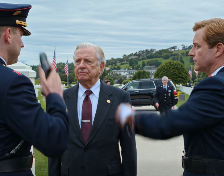 A manhã em Arlington tinha aquele brilho forte e nítido da Virgínia que faz com que cada casaco preto pareça mais escuro e cada bandeira a meia haste pareça mais pesada. Os carros oficiais chegavam um após o outro. Sapatos lustrados tilintavam sobre o