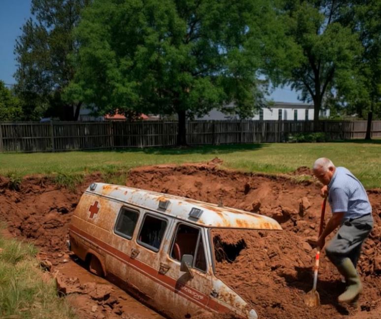 Um homem estava a escavar uma piscina quando encontrou uma ambulância — por isso, a polícia abriu-a e interditou a rua. O calor do verão pairava intensamente sobre o tranquilo bairro de Oakridge, no Arizona.