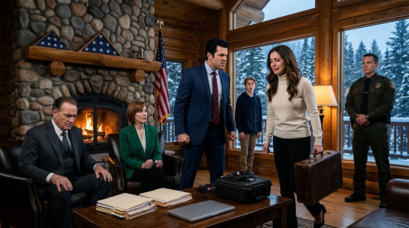 „Słyszeliśmy, że zgarnęliście tę wypasioną chatkę w Aspen. Wprowadzamy się, żeby zawrzeć pokój” – warknęła moja synowa, wpychając torby przez moje drzwi, jakby to miejsce należało do niej. Uśmiechnęłam się tylko i pozwoliłam im wejść. Ale kiedy weszli do salonu,