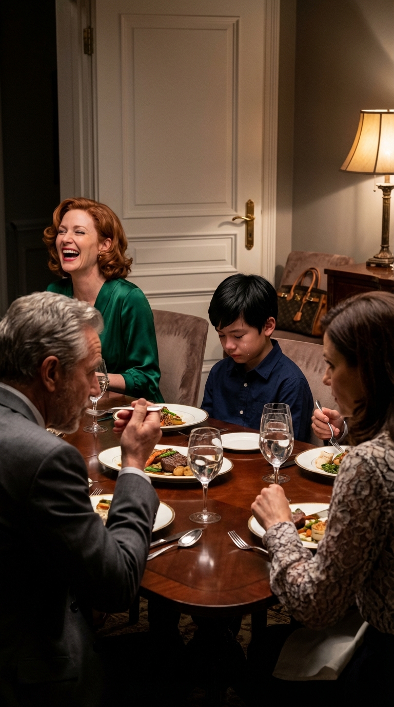 TWÓJ SYN NIGDY NIE BĘDZIE MIEĆ DOMU – ŚMIAŁA SIOSTRA PODCZAS OBIADÓW. MÓJ SYN milczał. ODBLOKOWAŁAM TELEFON I POKAZAŁAM JEJ COŚ, CO WYTRACIŁO JEJ KOLORY Z TWARZY. WSZYSCY PRZESTALI JEŚĆ. ALE JA NIE SKOŃCZYŁAM…