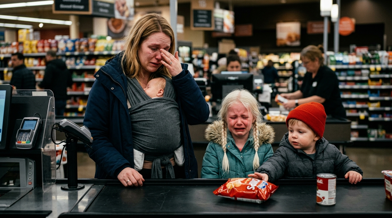 Zapłaciła za mleko modyfikowane dla nieznajomego – następnego dnia żołnierz zapukał do jej drzwi