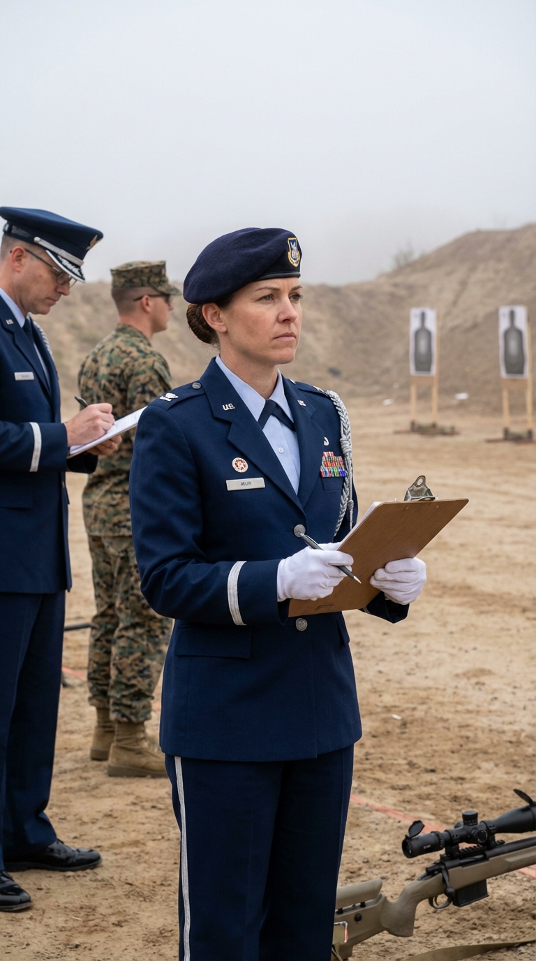 „Admirał przetestował jej precyzję – tylko po to, by zobaczyć, jak w ciągu kilku sekund z idealną kontrolą przelatuje nad sześcioma znacznikami. W spokojny zimowy dzień…”