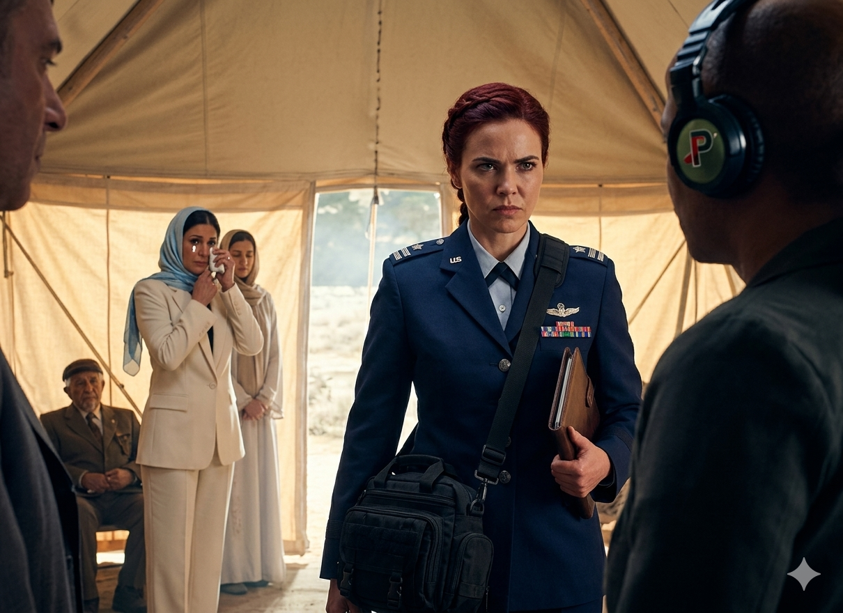 „Przetłumacz to, a moja pensja będzie twoja” – zadrwiła siostra na spotkaniu kryzysowym. Lokalny watażka mówił po arabsku. Nikt nie rozumiał. Przetłumaczyłam całe jego przemówienie z pamięci. Generał mojej siostry zatrzymał się, spojrzał na mnie i powiedział: „Od teraz mów za mnie”. W sali zapadła cisza. MOJA SIOSTRA ZBLAŁA.