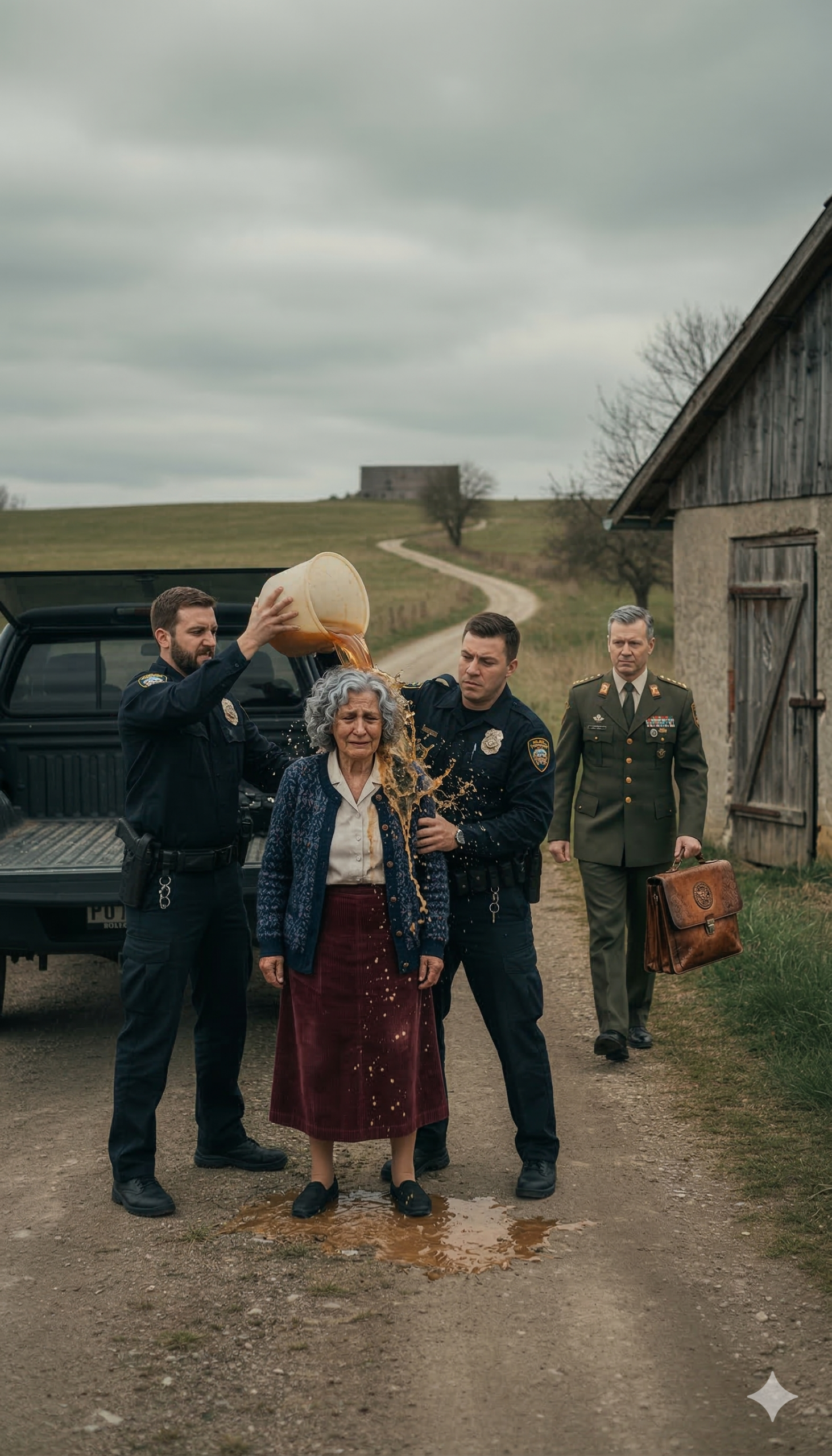 „Roztop jej skórę” – policjanci śmieją się z czarnej babci — dopóki nie pojawi się admirał SEAL.