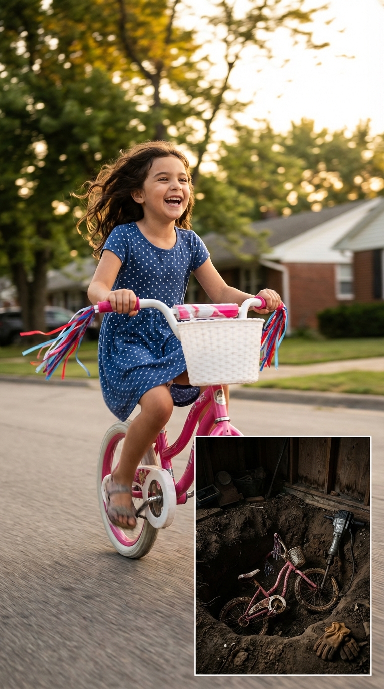 Dziewczynka jechała rowerem przed domem i zniknęła. 12 lat później remontowcy odnaleźli to w domu…