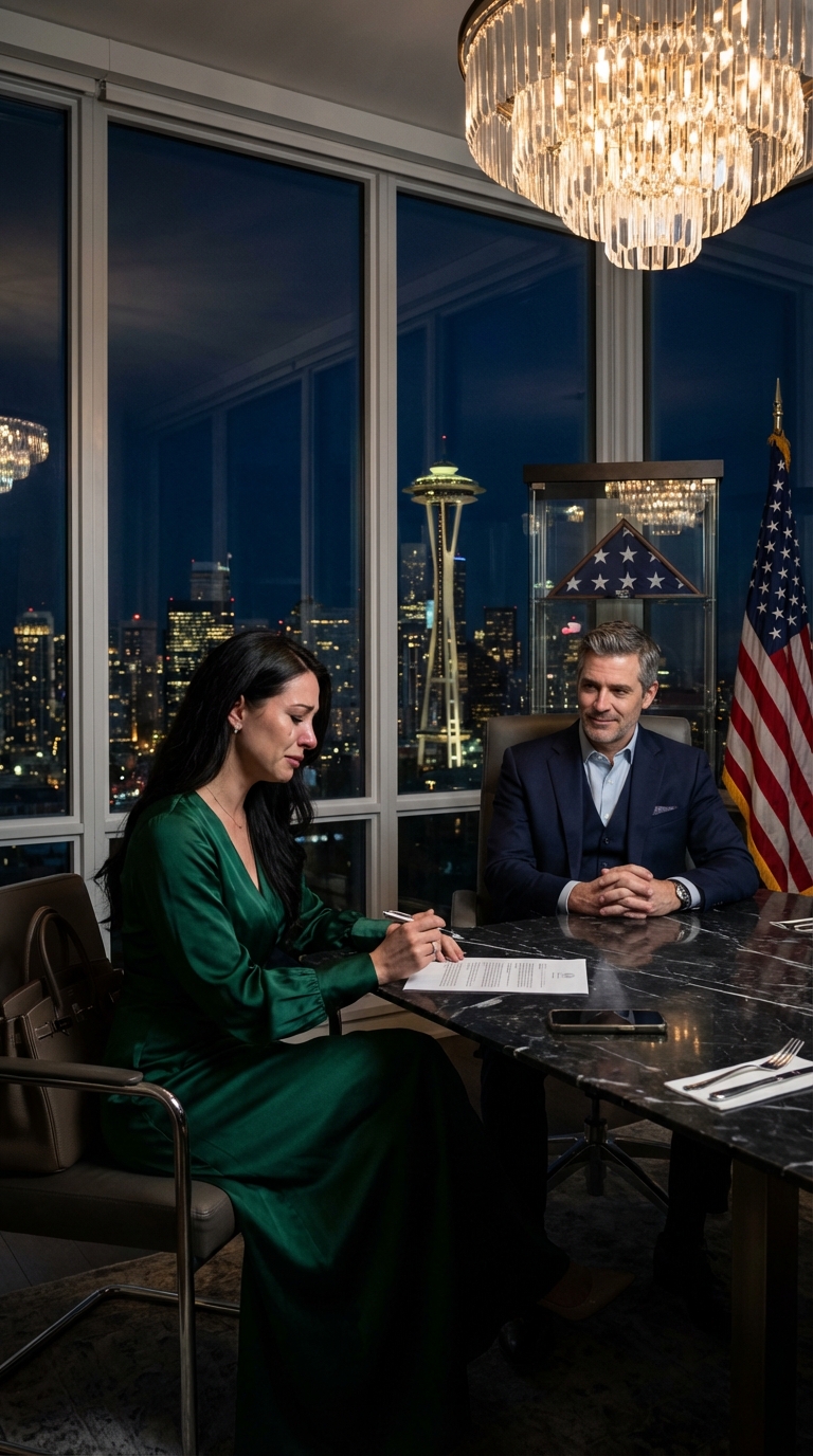 „Podpisz to, albo będę to ciągnął latami” – zagroził mój mąż, wciskając mi papiery w penthousie, za który w całości zapłaciłam. Uśmiechał się ironicznie, jakby wyrzucenie mnie z mieszkania miało mnie zniszczyć. Podpisałam, zostawiłam klucze i wyszłam. Następnego ranka jego własny prawnik wrzasnął na niego: „Czy zdajesz sobie sprawę, co ona ci właśnie zrobiła?”.