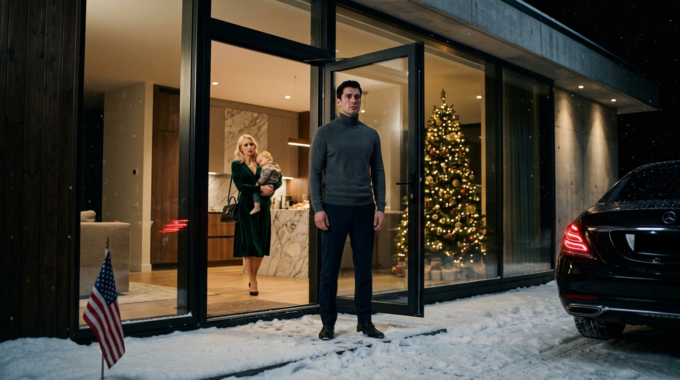 Mój mąż wrócił do domu ze swojej „pilnej podróży służbowej na święta”, spodziewając się kolacji, przebaczenia i tej samej rodziny, którą okłamywał przez miesiące – ale wszystko, co zastał, to pusty dom, zimny pokój dziecięcy, otwarty sejf i jeden dokument sądowy na blacie kuchennym, który dowodził, że nie odeszłam po cichu… Zmieniłam już wszystko, co miało dla niego znaczenie