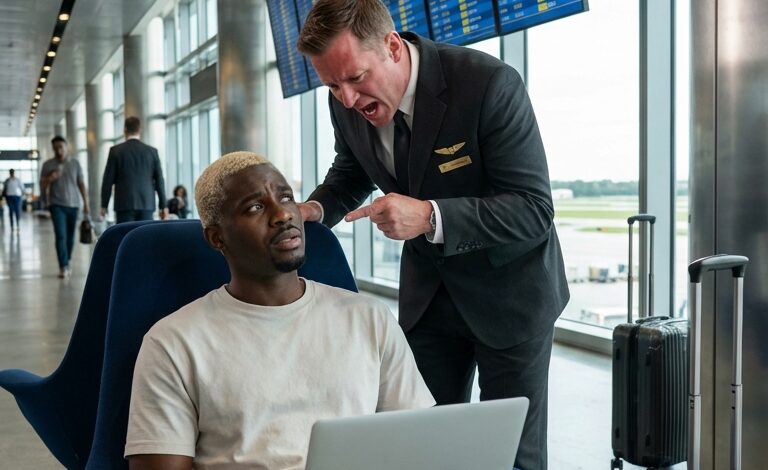 Czarnoskóremu dyrektorowi nakazano opuścić terminal — potem wylądował jego prywatny odrzutowiec.