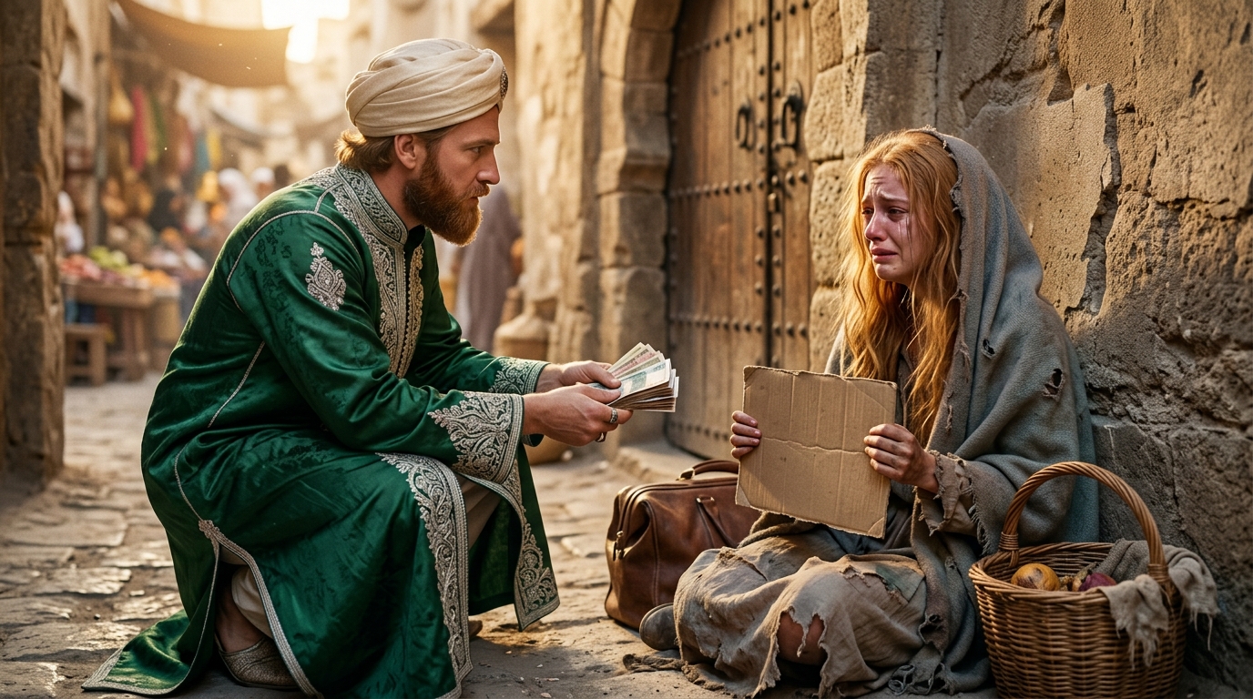 „Ile to kosztuje?” – zapytał szejk, gdy zobaczył mój szyld na targu, nie wyobrażając sobie, że ta cena zmieni nasze życie na zawsze.