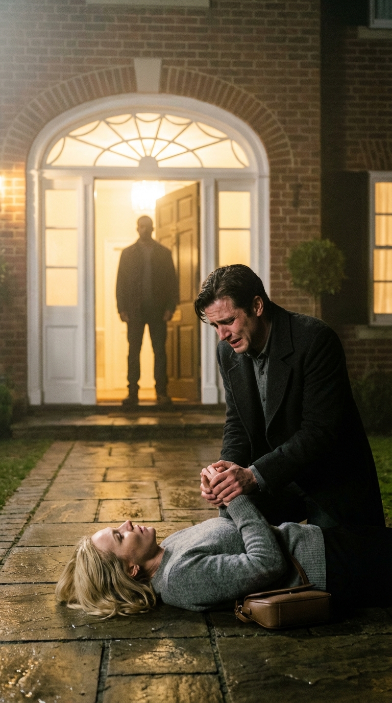 Niespodziewanie pojawiłam się w domu mojej siostry i zastałam ją śpiącą na wycieraczce w podartych ubraniach. Jej mąż wytarł o nią buty i powiedział do kochanka: „To nasza szalona pokojówka”. Nie krzyknęłam. Zrobiłam krok naprzód i wszyscy zamarli, bo…