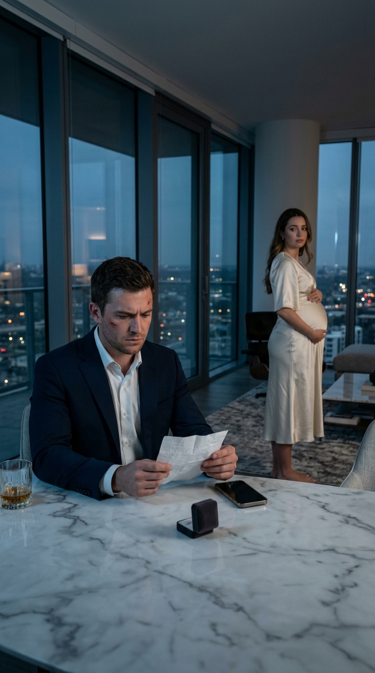 Po spędzeniu nocy poza domem, wrócił do domu i znalazł na stoliku nocnym obrączkę ślubną – obok niej list, który oznaczał początek końca jego małżeństwa i upadek imperium, które uważał za nietykalne