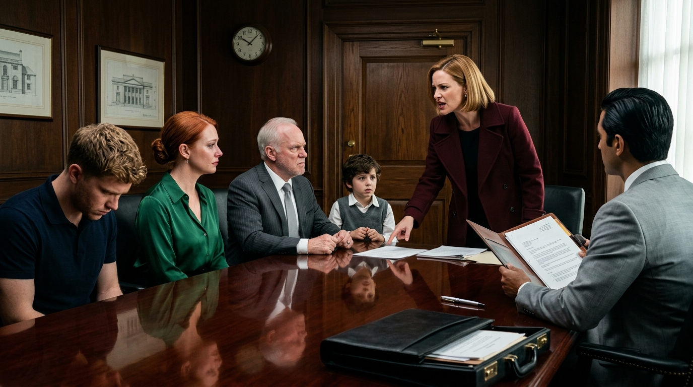 O 18:12 mój syn wysłał SMS-a: „Spotkanie rodzinne. Pilne. Nie spóźnij się”. O 19:30 siedziałem w prywatnym pokoju w restauracji serwującej steki w Denver z sześcioma twarzami, nieznajomym w granatowym garniturze i stertą papierów, które miały zabrać wszystko, co stworzyłem. Wtedy Jason pochylił się i szepnął: „Podpisz to dziś wieczorem… albo cię zrujnujemy”. Uśmiechnąłem się, uniosłem rękę i powiedziałem: „Zabawne. Bo przyniosłem tylko jedną”.