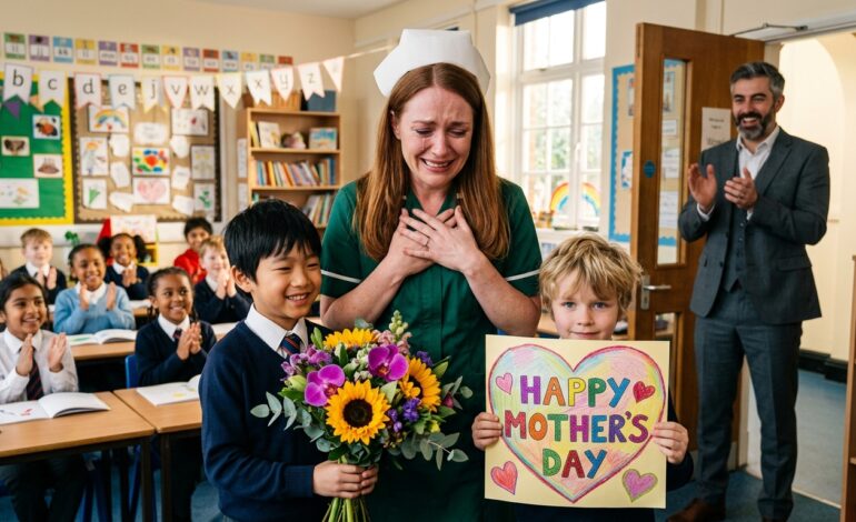 BLIŹNIAKI MILIARDERA ZAPROSIŁY POKOJÓWKĘ NA DZIEŃ MATKI — TO, CO ZOBACZYŁ, POZBAWIŁO GO MOWY