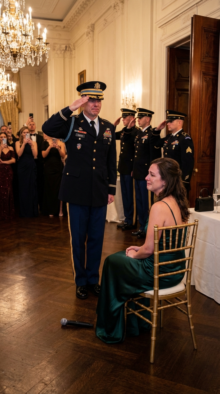 „Moja siostra to tylko strażnik bramy. Kto by ją chciał?” – zadrwiła. Sala wybuchnęła śmiechem. Mama dodała: „Ona jest wstydem tej rodziny”. Pan młody – major – wstał, spojrzał na mnie i powiedział: „Właściwie… Ona jest…”. Harlan, moja mama zamarła. Moja siostra zemdlała.