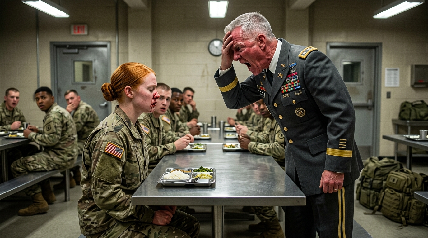 „Generał uderzył „słabą dziewczynę” — pięć sekund później to on błagał o pomoc”..