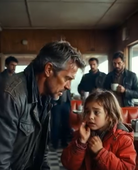 Motocyklista z małego miasteczka był przekonany, że to po prostu kolejne spokojne popołudnie w tawernie — aż do momentu, gdy dziecko szepnęło mu: „Musimy zachować ciszę” i zmusiło go do zajęcia stanowiska.