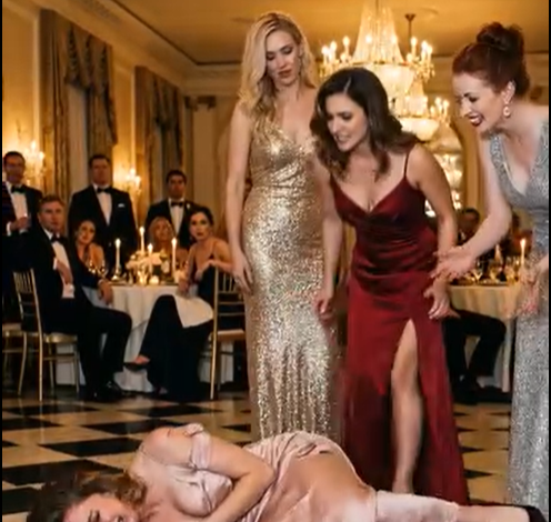 Ethan uklęknął na jedno kolano obok Madeline, jakby marmur i wpatrzone w niego twarze nie istniały. Zdjął marynarkę i owinął ją wokół jej ramion, zakrywając rozdarty szew i drżące dłonie.