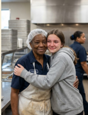 Moi koledzy z klasy przez lata śmiali się z mojej BABCI, „PANI OD OBIADÓW”, a potem zmarła na kilka dni przed ukończeniem szkoły, a ja wyszłam na scenę z JEDNYM ZDANIEM, które zamieniło ich śmiech w ciszę.