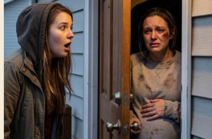 „Po latach milczenia stałam u drzwi mojej siostry bliźniaczki, z drżącym palcem na dzwonku. Kiedy drzwi się otworzyły, zaparło mi dech w piersiach – oto była, obejmując spuchnięty brzuch, z ciemnymi siniakami na bladej skórze. »Nie pytaj«, wyszeptała, a łzy popłynęły jej po policzkach. Nagle za nią przesunął się cień i krew zastygła mi w żyłach. Nie tylko odnalazłam siostrę… Wkroczyłam w jej koszmar.”