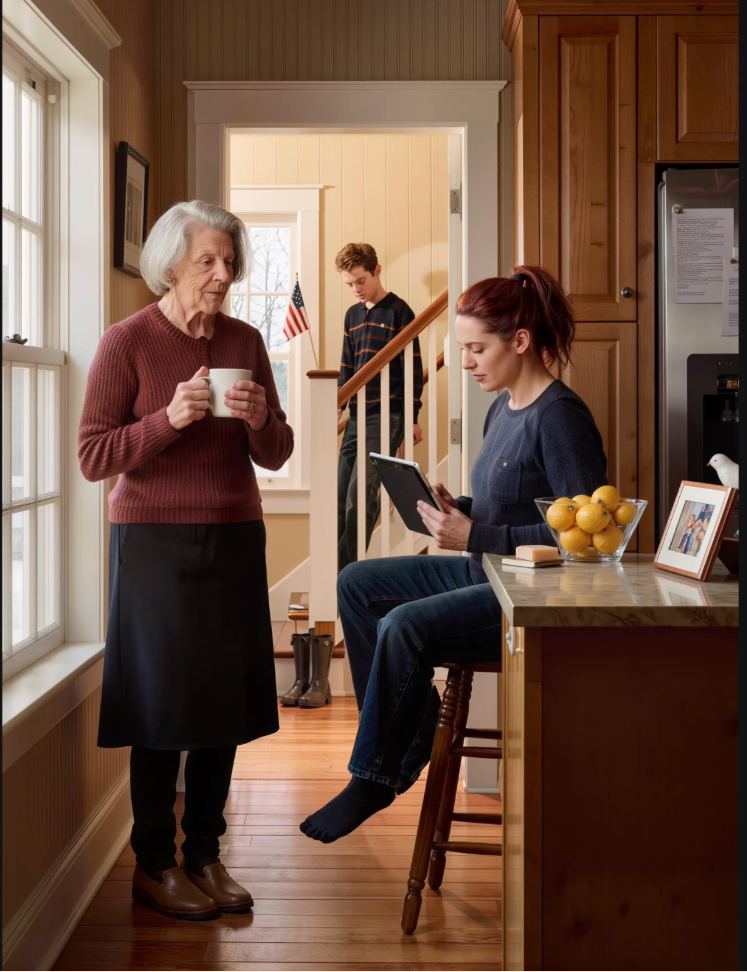 „To tylko chwilowe, mamo” – powtarzał mój syn, gdy jego dziewczyna zmieniła zasady w mojej kuchni, wprowadziła się do mojego domu, jakby już należał do niej, i zamieniła każdą drobną uprzejmość w ciche przejęcie władzy, aż w końcu zrozumiałem, że jeśli sam nie postawię granicy, pewnego ranka mogę się obudzić i odkryć, że moje życie zostało przemeblowane nie do poznania.