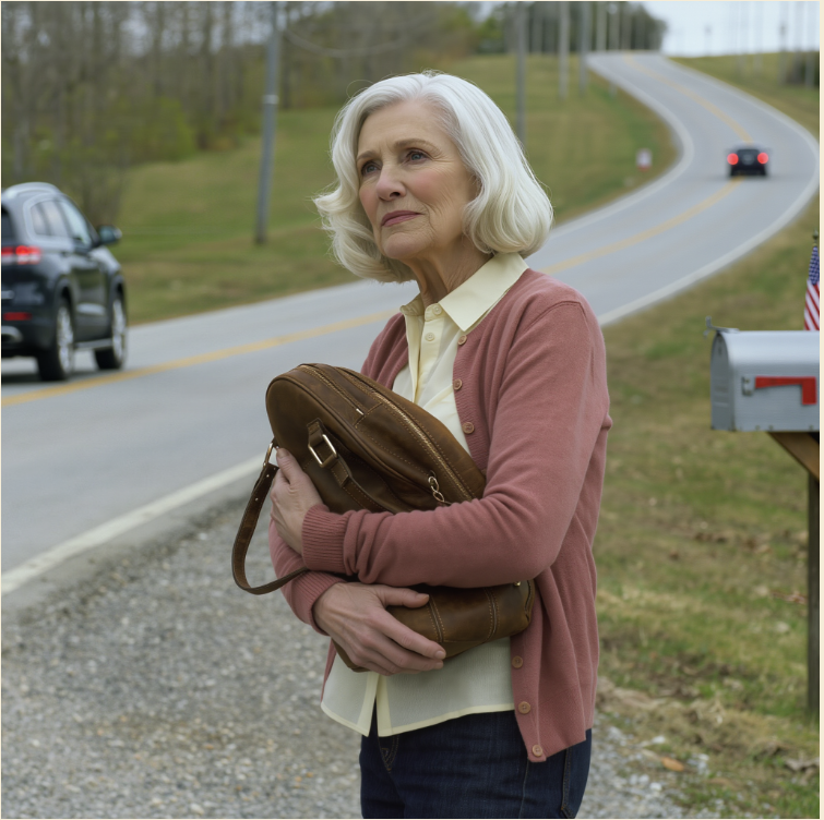 Po tym, jak pochowaliśmy mojego męża, syn zawiózł mnie na cichą ulicę za miastem i powiedział: „Tutaj masz się wynieść. Dom i firma są teraz moje”. Stałam w kurzu, ściskając torebkę, gdy odjechał, nie oglądając się za siebie. Nie było telefonu. Nie było gotówki. I wtedy zdałam sobie sprawę – nie byłam sama. Byłam wolna… ale on nie miał pojęcia, co poczyniłam, zanim zmarł jego ojciec…