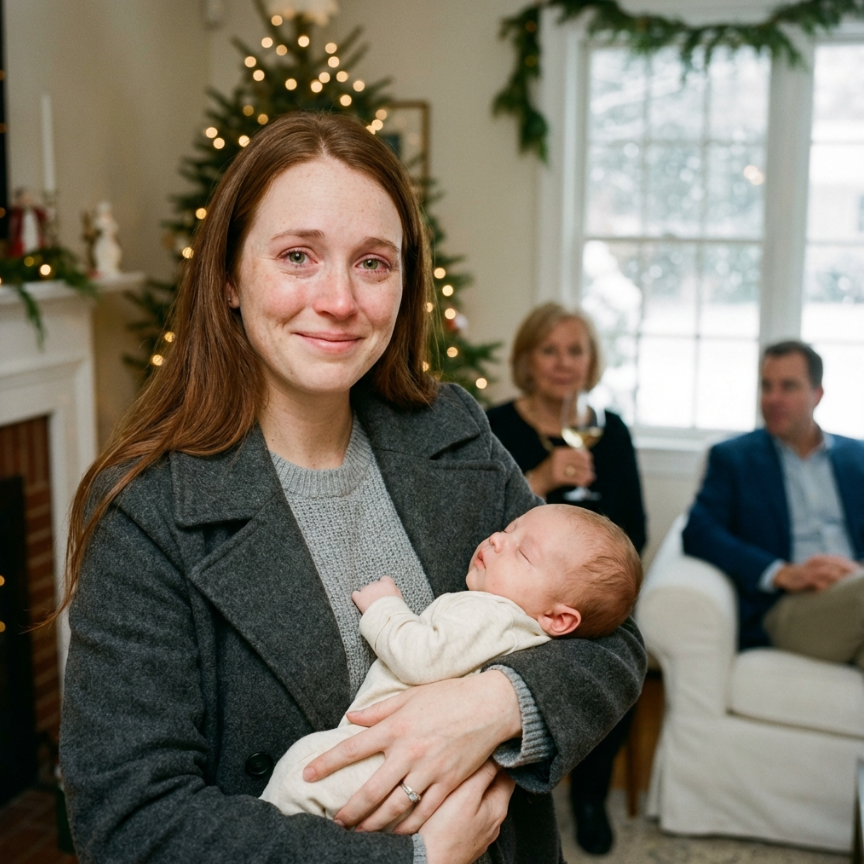 Moi rodzice powiedzieli mi, że moje 9-miesięczne dziecko „zrujnowało święta” – więc otworzyłem jeden ekran w telefonie i patrzyłem, jak ich uśmiechy znikają