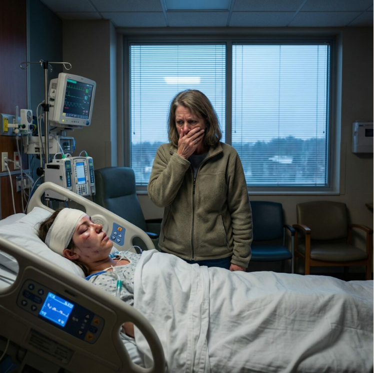 Telefon zapiszczał o 4:45 rano, a mój zięć splunął: „To teraz twój problem. Zabierz ją”. Znalazłam córkę skuloną na ławce na dworcu, z siną, posiniaczoną skórą i połamanymi kośćmi. Ostatnim tchnieniem wyszeptała: „Mamo… nie przestaliby”. Monitor zgasł. Moje serce nie pękło – zamarło. Wciąż miałam zapasowy klucz. Dziś wieczorem wracałam do domu.