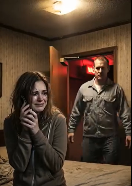 Odwróciłam się tak szybko, że telefon niemal wypadł mi z ręki.