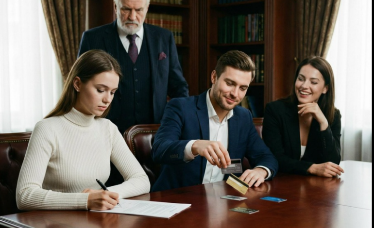 Po cichu podpisała papiery rozwodowe — nikt nie wiedział, że jej ojciec miliarder obserwował ją z tyłu…