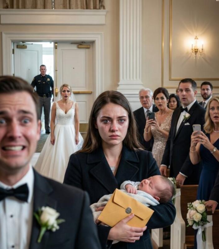 Sześć tygodni po tym, jak Mason wepchnął mnie i naszego noworodka w tę oślepiającą biel, jego głos wciąż mnie prześladował: „Dasz sobie radę. Zawsze przetrwasz”. Teraz stoję na tyłach jego lśniącego wesela, moje dziecko ciepłe przy piersi, a zapieczętowana koperta parzy mnie w dłoń jak ostrzeżenie. Mason odwraca się – widzi mnie – i jego uśmiech blednie. „Co ty tu robisz?” syczy. Pochylam się, szepcząc: „Daję ci to, o czym zapomniałaś… i odbieram to, co ukradłaś”. Wtedy muzyka cichnie – milknie. I wszystkie głowy odwracają się w moją stronę.