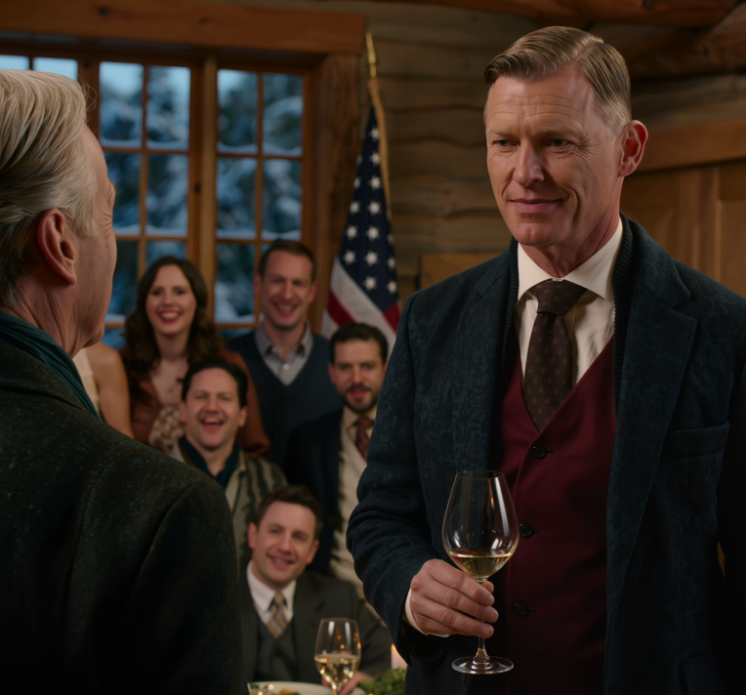 Podczas kolacji wigilijnej mój syn uniósł kieliszek i powiedział: „Oby to były ostatnie święta taty w tym domu”. Wszyscy się roześmiali. Jego żona stuknęła kieliszkiem. Uśmiechnąłem się w odpowiedzi. „Za rodzinę” – powiedziałem cicho. Następnego ranka, kiedy wszedł do kuchni i zobaczył, kto siedzi przy moim stole, całkowicie odpłynął mu kolor z twarzy.