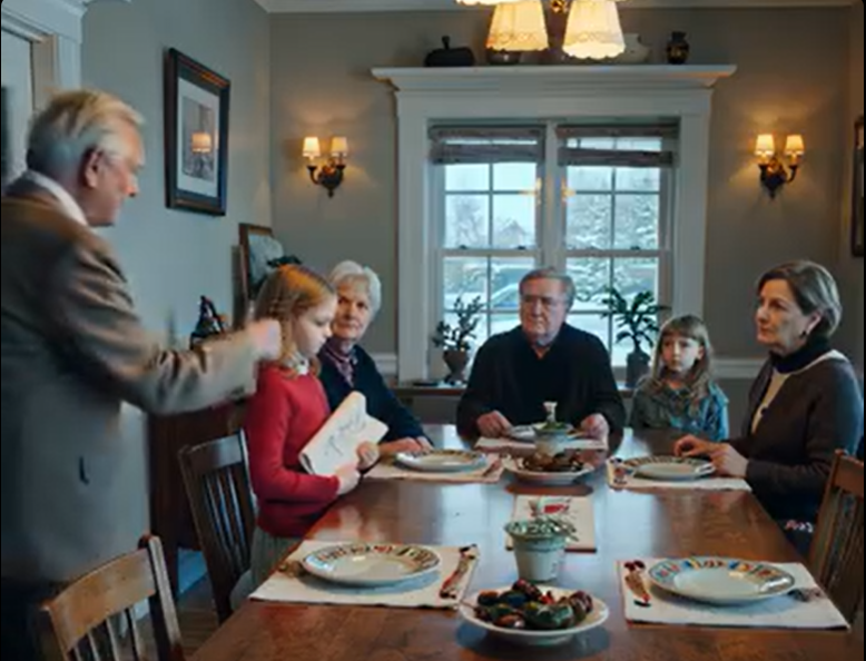 Mój tata popchnął moją 10-letnią córkę przy wigilijnym stole. „To miejsce jest dla mojego prawdziwego wnuka. Wynoś się!”. Upadła na podłogę na oczach całej rodziny – ale wszyscy milczeli. Nie krzyczałem. Powiedziałem tylko 4 słowa. Moja mama upuściła kieliszek z winem. Mój tata zbladł…