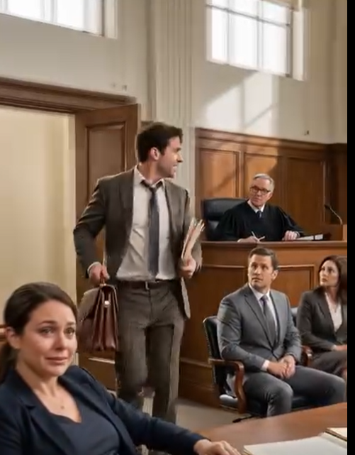 Mój prawnik się nie pojawił. Dokładnie w tym momencie ich strona zaczęła się śmiać, jakby już mnie pogrzebali. Zgięłam się wpół, jedną ręką ściskając ciążowy brzuch, a upokorzenie i strach ściskały mi pierś. „To już koniec” – myślałam – aż drzwi sali sądowej się otworzyły. Głos przebił się przez kpiny: „Przepraszam za spóźnienie… ale to wy powinniście się teraz bać”. I w tej chwili wszystko się zmieniło.