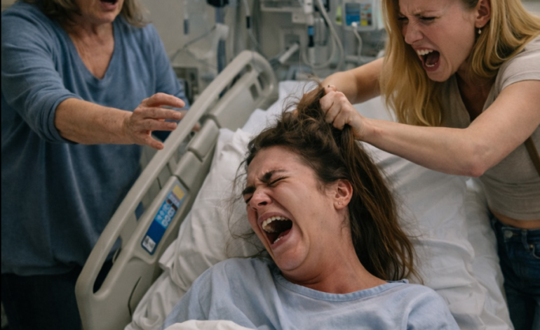 Kiedy byłam w szpitalu po porodzie, moja mama i siostra wpadły do ​​mojej sali pooperacyjnej