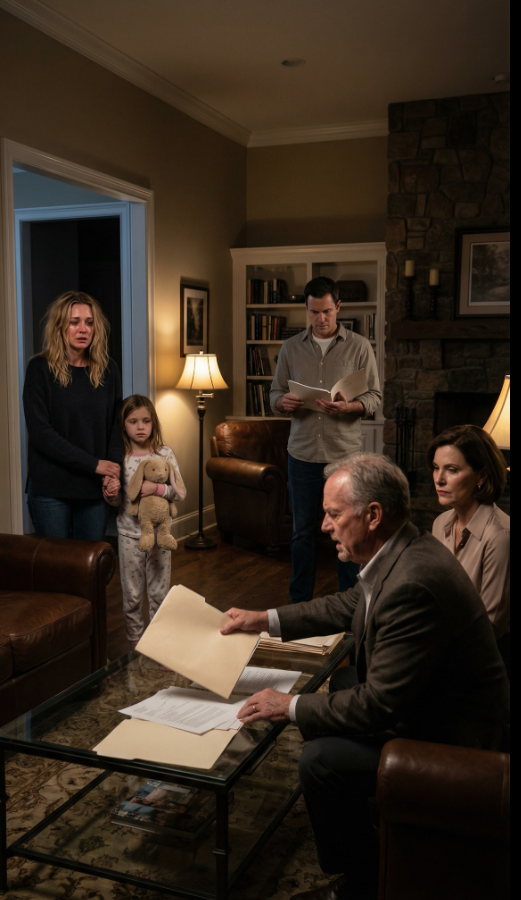 Stałam przy jego bramie, zaciskając palce na dłoni dziecka niczym koło ratunkowe. Z salonu dobiegł mnie głos jego matki: „Nazywasz to dołączeniem do naszej rodziny – przyprowadzenie ze sobą dziecka?”. Nie poruszył się. Nawet na mnie nie spojrzał. Przełknęłam palenie w gardle. „Nie proszę o litość… Proszę o szansę”. Potem jego ojciec rzucił teczkę na stół. „Więc ukryłeś to przed nami?”. Krew zastygła mi w żyłach – bo prawda w środku nie była tylko moja… a on nie miał o tym pojęcia.